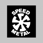 Speed metal  čierne teplákové kraťasy s tlačeným logom